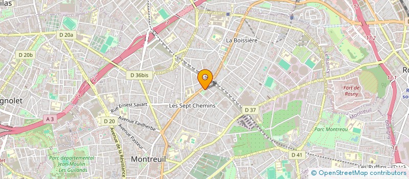 localisation de l'entreprise LENIEL à MONTREUIL
