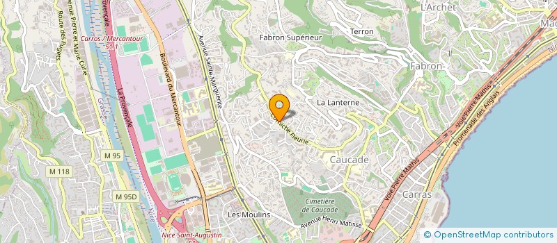 localisation de l'entreprise LENINA à NICE