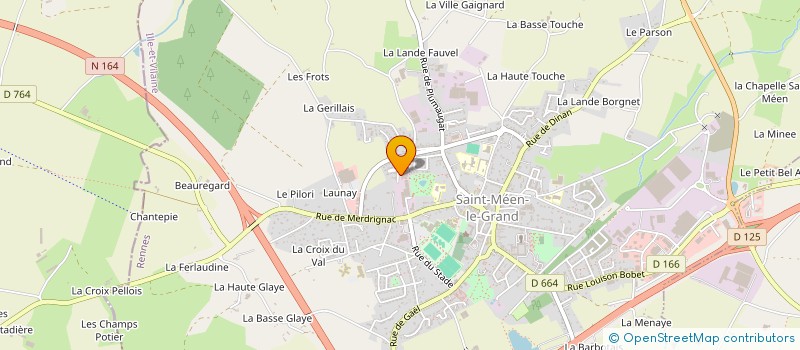 localisation de l'entreprise LENNALIS  SAINT-MEEN-LE-GRAND