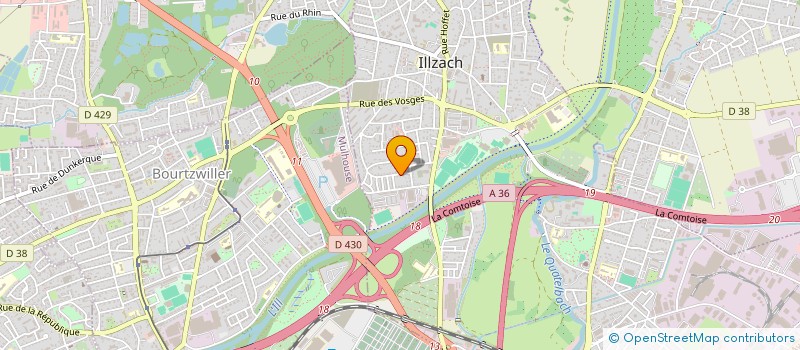 localisation de l'entreprise LENNO  ILLZACH