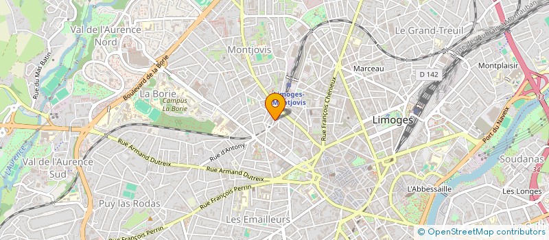 localisation de l'entreprise LENNY à LIMOGES