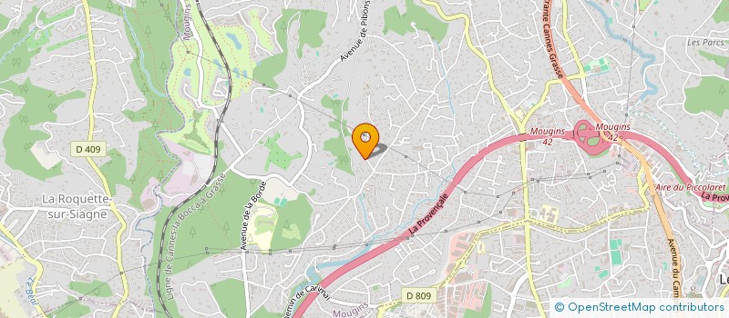 localisation de l'entreprise LENNY INVEST à MOUGINS