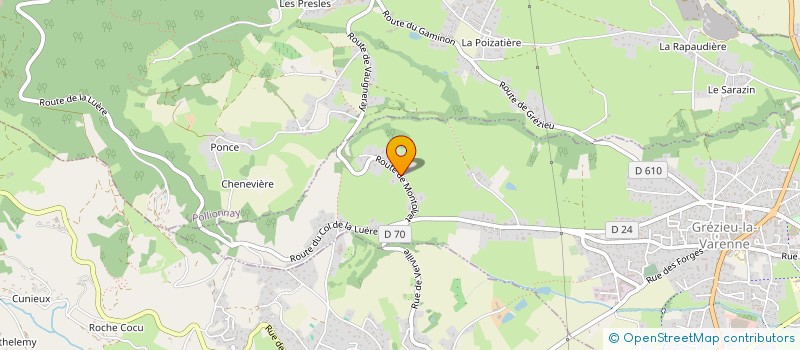 localisation de l'entreprise LENNYSOL à GREZIEU-LA-VARENNE