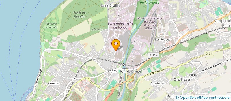 localisation de l'entreprise LENO à THONON-LES-BAINS