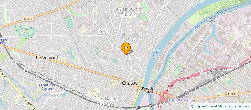 localisation de l'entreprise LENOBLE-DECO  CHATOU