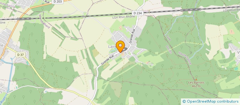 localisation de l'entreprise LENOBLE ET VUILLEY  LAIRE