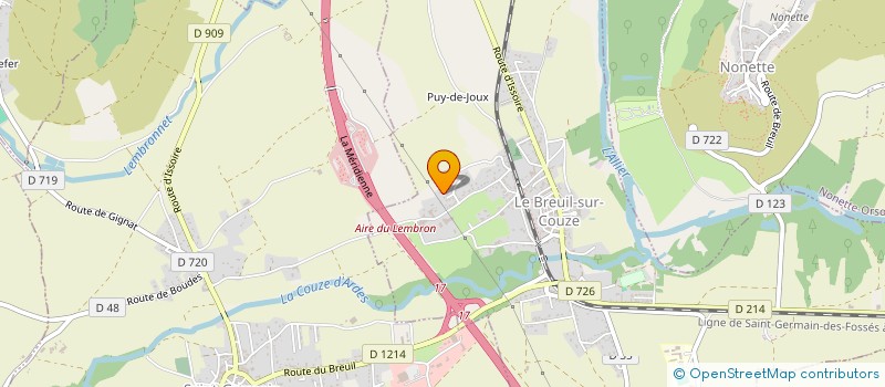 localisation de l'entreprise LENOBOIS63  SAINT-GERVAZY