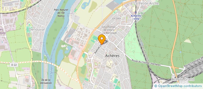 localisation de l'entreprise LENOE  ACHERES