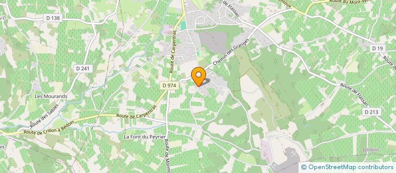 localisation de l'entreprise LENOIR ET DELAHAYE PAYSAGE  BEDOIN