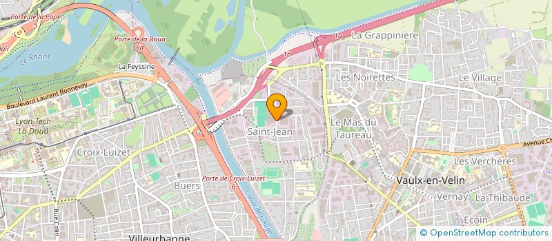 localisation de l'entreprise LENOIR METALLERIE à VILLEURBANNE