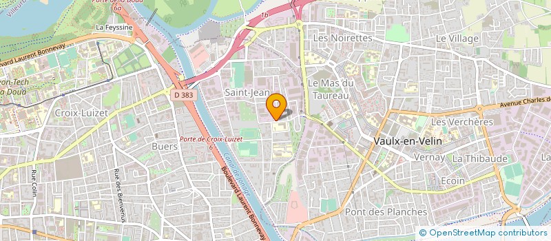 localisation de l'entreprise LENOIR SERVICES à VILLEURBANNE