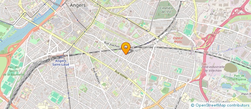 localisation de l'entreprise LENORA à ANGERS