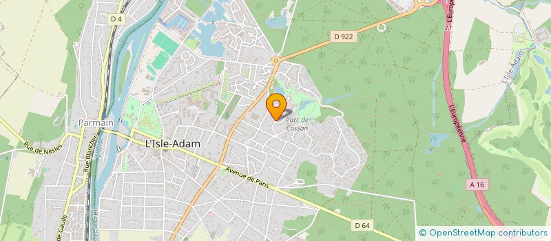 localisation de l'entreprise LENOURY  L'ISLE-ADAM