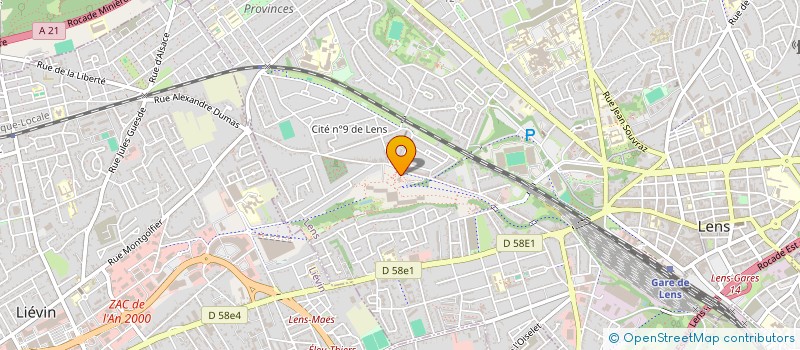 localisation de l'entreprise LENS FORMATION à LENS