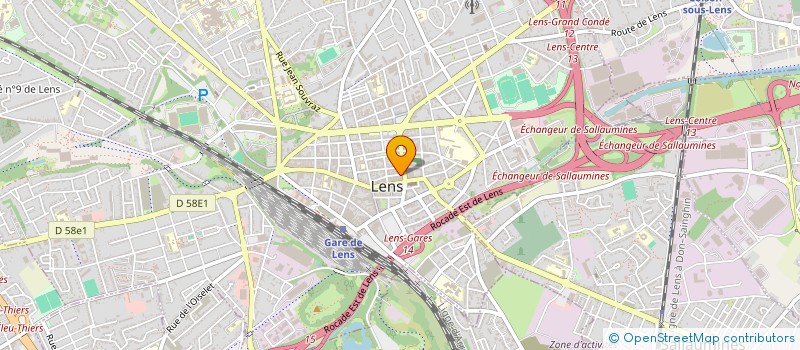 localisation de l'entreprise LENS INFO à LENS