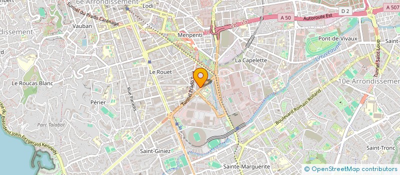 localisation de l'entreprise LENSDEAL à MARSEILLE