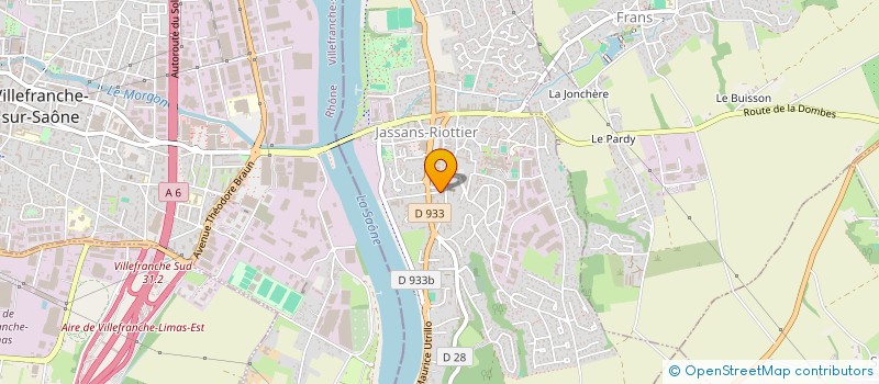 localisation de l'entreprise LENSON à JASSANS-RIOTTIER