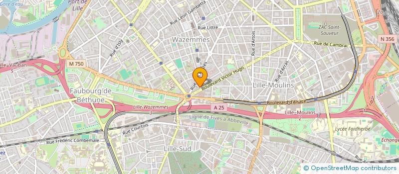 localisation de l'entreprise LENT CINE à LILLE