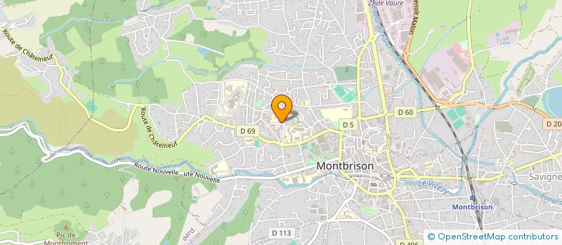 localisation de l'entreprise LENTICELLE à MONTBRISON