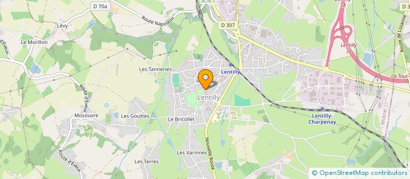 localisation de l'entreprise LENTILLY GR à LENTILLY