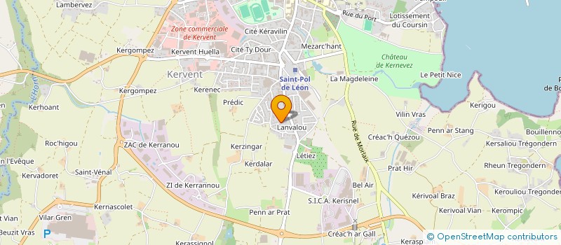 localisation de l'entreprise LENTIN DES GRANDES CAVES à SAINT-POL-DE-LEON