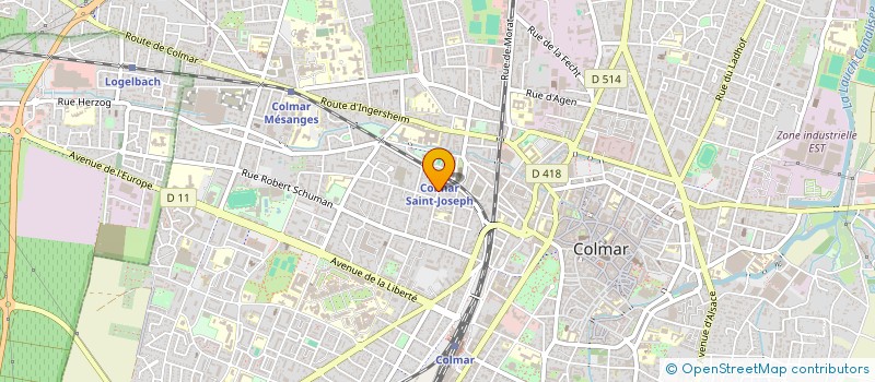 localisation de l'entreprise LENTZ  COLMAR