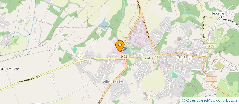 localisation de l'entreprise LENY  VILLEMOIRIEU