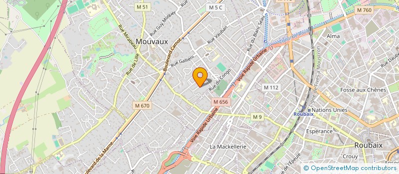 localisation de l'entreprise LENY  MOUVAUX