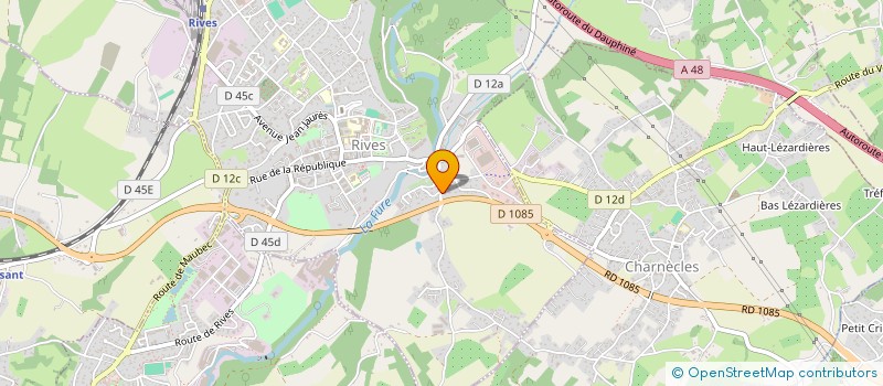 localisation de l'entreprise LENZA  RIVES