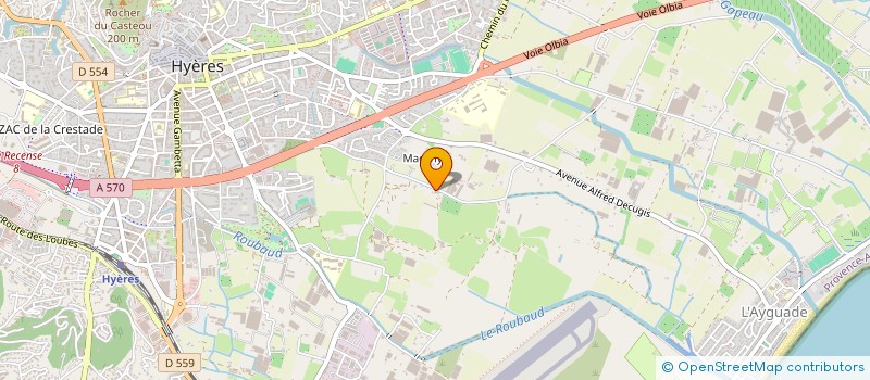 localisation de l'entreprise LENZIONA  HYERES