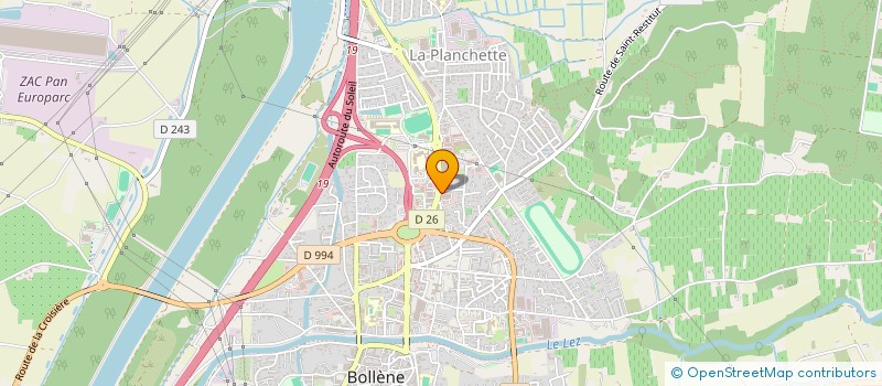 localisation de l'entreprise LENZO LOCATIONS  BOLLENE