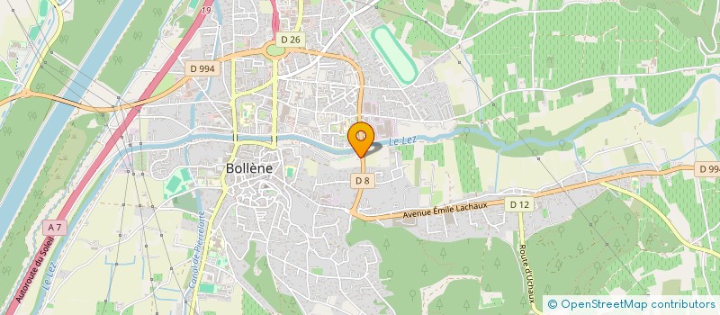 localisation de l'entreprise LENZOTTI  BOLLENE