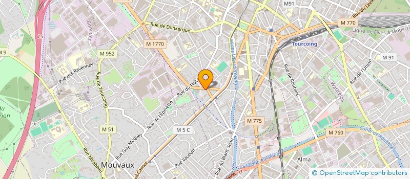 localisation de l'entreprise LEO  TOURCOING