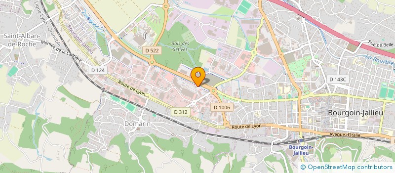 localisation de l'entreprise LEO à BOURGOIN-JALLIEU