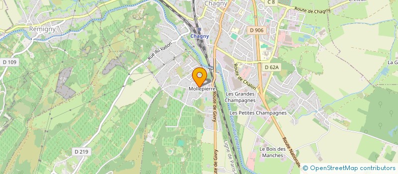 localisation de l'entreprise LEO  CHAGNY