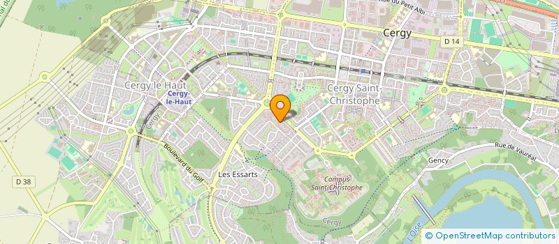 localisation de l'entreprise LEO  CERGY