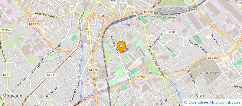 localisation de l'entreprise LEO à TOURCOING