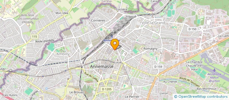 localisation de l'entreprise LEO à ANNEMASSE