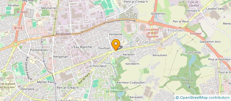 localisation de l'entreprise LEO  GUIPAVAS