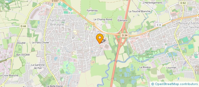 localisation de l'entreprise LEO  CHARTRES-DE-BRETAGNE