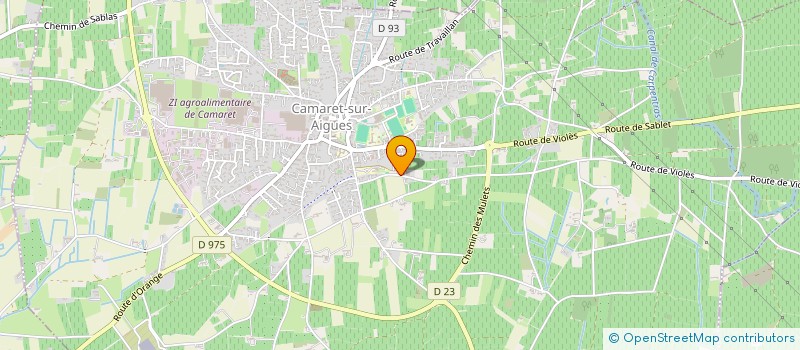 localisation de l'entreprise LEO ANGEL  CAMARET-SUR-AIGUES