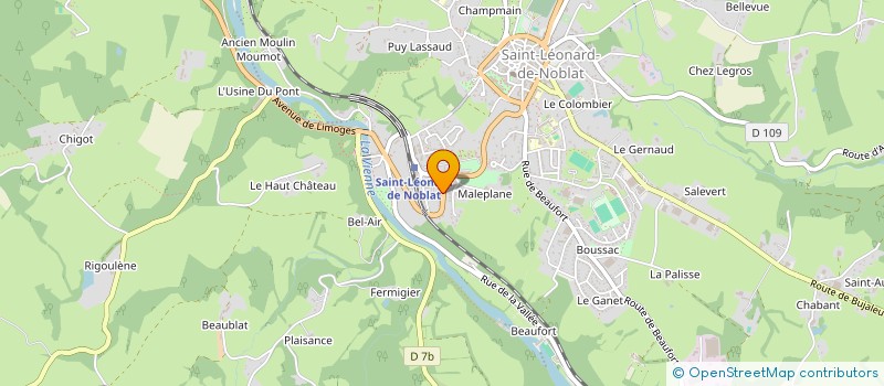 localisation de l'entreprise LEO BEAUTE à SAINT-LEONARD-DE-NOBLAT