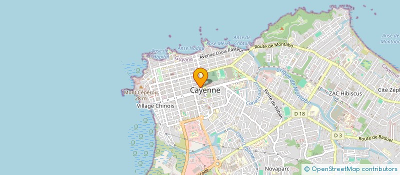 localisation de l'entreprise LEO CLUB CAYENNE DIAMANT  CAYENNE