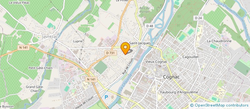 localisation de l'entreprise LEO DE LOUZAC à COGNAC