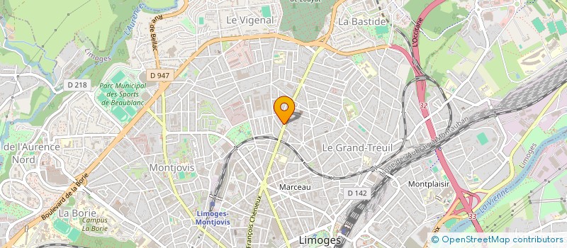 localisation de l'entreprise LEO ET LEA à LIMOGES