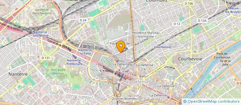 localisation de l'entreprise LEO FIVE DEVINCI à COURBEVOIE