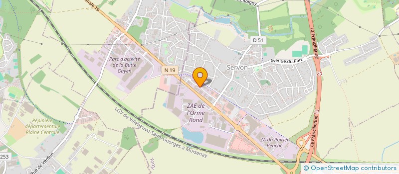 localisation de l'entreprise LEO FORME SARL à SERVON