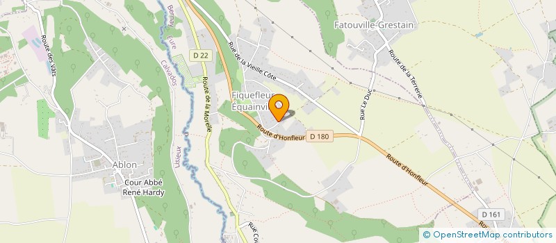 localisation de l'entreprise LEO - HUGOR  FIQUEFLEUR-EQUAINVILLE