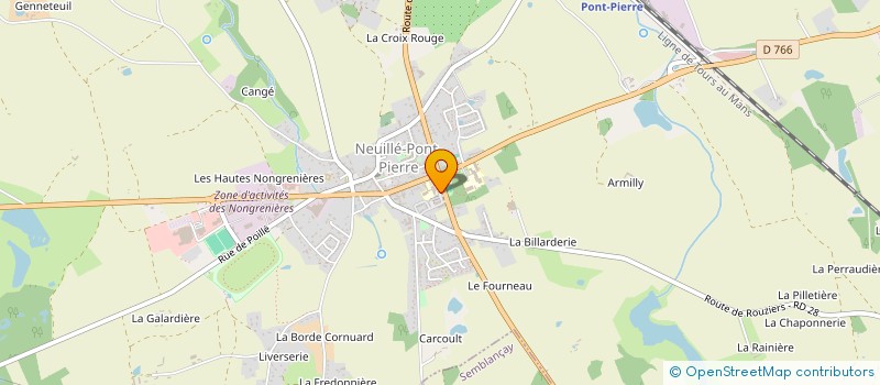 localisation de l'entreprise LEO IMMO  NEUILLE-PONT-PIERRE