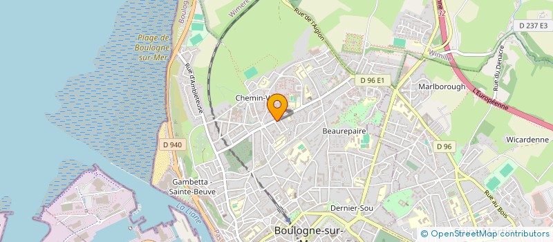 localisation de l'entreprise LEO LAGRANGE CONSOMMATION 62 à BOULOGNE-SUR-MER